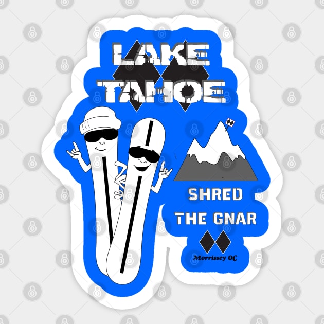 Lake Tahoe Steeps Sticker by Morrissey OC